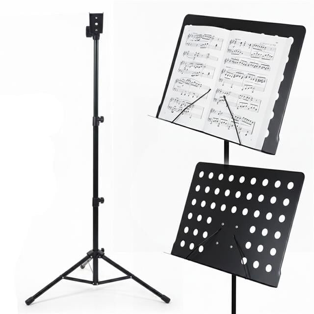 Magicvoice MV-19498 Katlanabilir Tripod Nota Sehpası Perfore Standı Konser Orkestra Tipi Yükseklik Ayarlı (50-150CM)