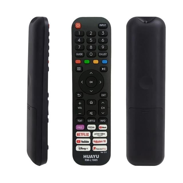Huayu RM-L1665 Ver 2.0 Hisense Netflix-Prime Video-Youtube-Rakuten-Disney+ Tuşlu