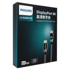 Philips SWR3139W/93 2 Metre 8K 60Hz DisplayPort 1.4 Kablo Premium Örgülü Zırhlı