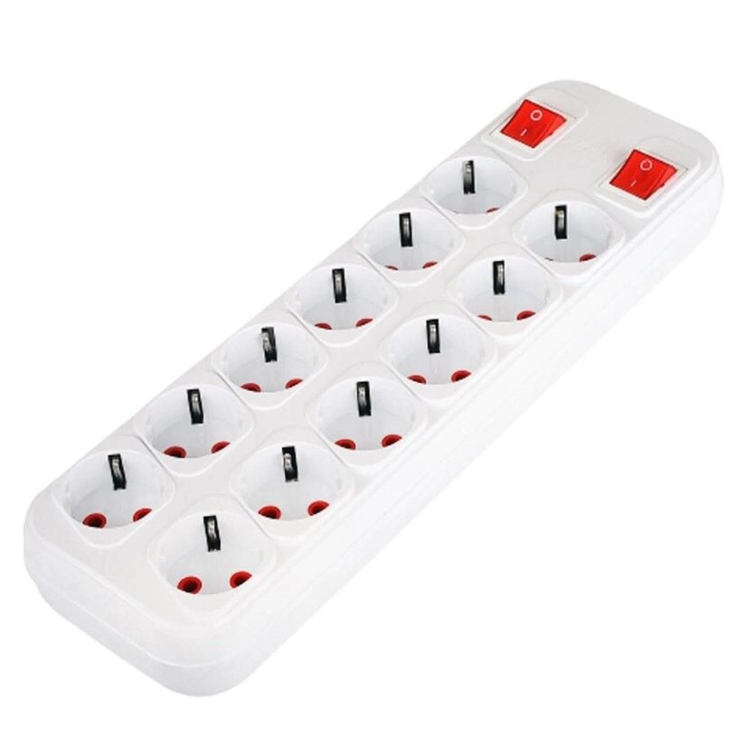 FETİH FT12-00 12Li Grup Priz Topraklı Klemens Anahtarlı