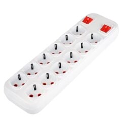 FETİH FT12-00 12Li Grup Priz Topraklı Klemens Anahtarlı
