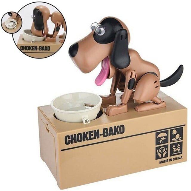 Sunup SN-14320 Sensörlü Para Yiyen Köpek Model Bozuk Para Kumbarası
