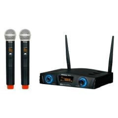 König K-312 16 Kanal UHF Digital Çift Kanal 2 El Kablosuz Telsiz Mikrofon