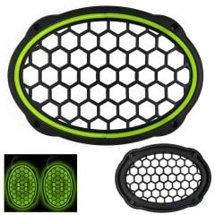 EGB Midrange Kapağı Neon Ledli Oval Açık Yeşil 2 Adet