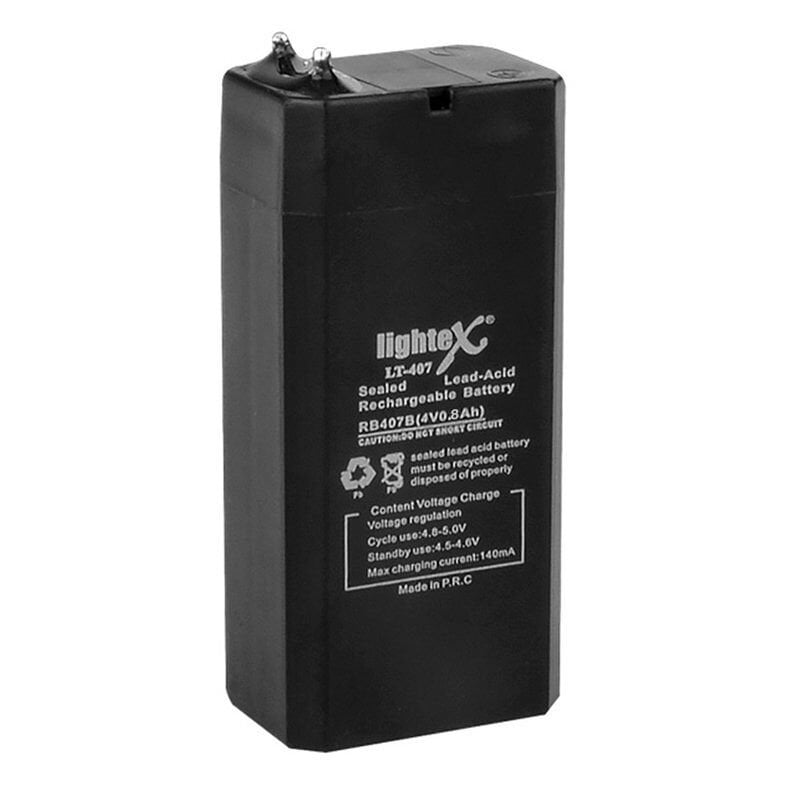 LIGHTEX LT-407 4 VOLT - 0.7 AMPER AKÜ (29,96 X 20,64 X 62,89 MM)