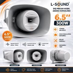 L-SOUND AQUA HOPARLÖR LS16300 6.5'' 300W IP66
