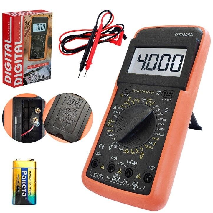 USTA TİPİ DİJİTAL ÖLÇÜ ALETİ DT-9205A