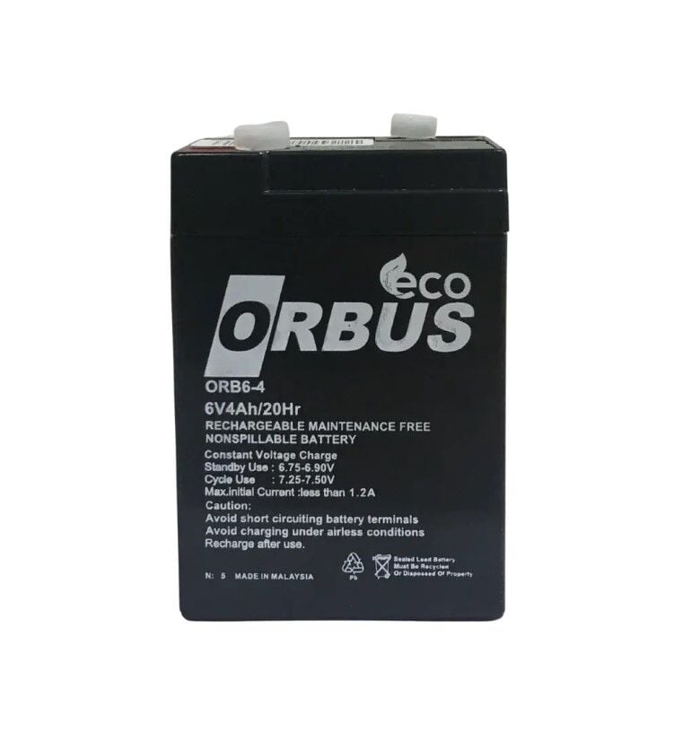 ORBUS ECO / 6V 4 AH Kuru Akü