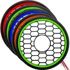 EGB Subwoofer Kapağı Çift Neon Ledli 30cm SARI 1 Adet
