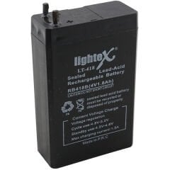 LIGHTEX LT-418 4 VOLT - 1.8 AMPER AKÜ (22 X 50 X 75 MM)