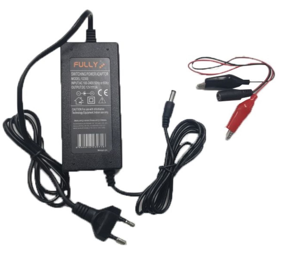 Fully O-12300-1 12V 3A Akü Şarj Cihazı