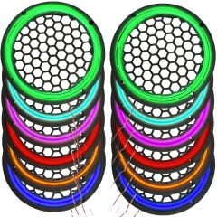 Ledli Flaşörlü Hoparlör Kapak 20cm 1 Adet EGB eg-5522