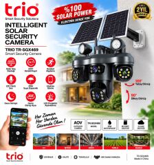 Trio TR-SGX469 4 lens çift panel e-sim 4g solar kamera