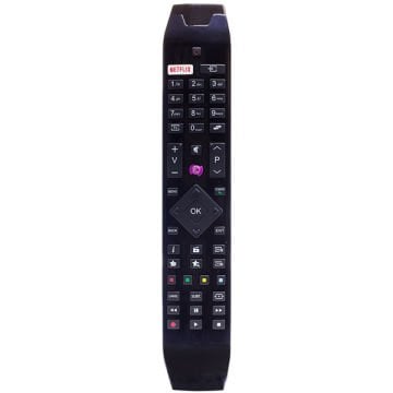 NETFLIX-MOR TUŞLU YENİ ÜSTÜ CAMLI-HITACHI RC 49141 LED TV KUMANDA (RC49141-30095562) WEKO KL VESTEL