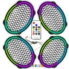 EGB Pixel Ledli Oval Hoparlör Kapak 4 Adet EGB EG-8856
