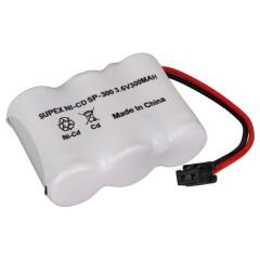 SUPEX SP-300 NI-CD 3'LÜ KISA AÇIK 3.6 VOLT 300MAH TELSİZ TELEFON PİLİ