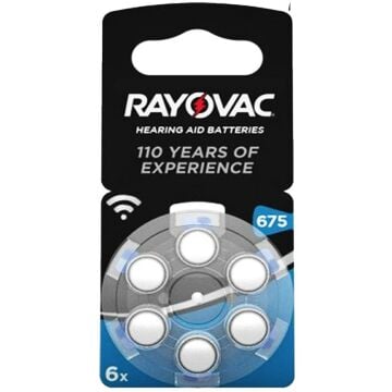 675 NO KULAKLIK PİLİ 6Lİ PAKET FİYAT RAYOVAC