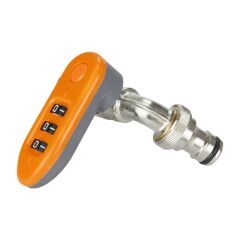 Sunup SN-29268 3 Haneli Şifreli Kilitli Bahçe Musluğu 1/2'' Dış Mekan Su Vanası Hortum Bağlantı Seti