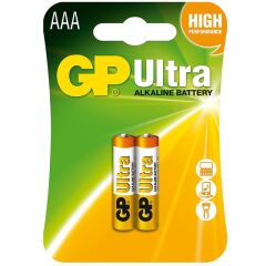 GP 24AU-2U2 ALKALİN İNCE AAA KALEM PİL (2'Lİ PAKET FİYATI)