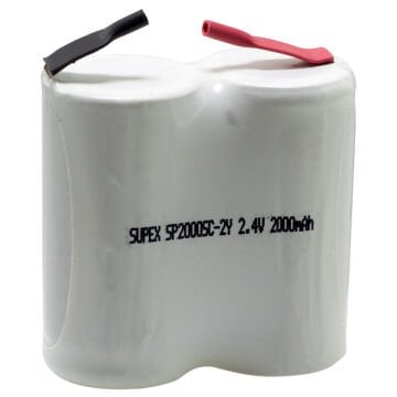 2.4 V 2000 MA SUPEX 2Lİ YANYANA SÜPÜRGE PİLİ