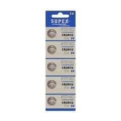 SUPEX Pil Düğme 2032 3V 5Li Paket