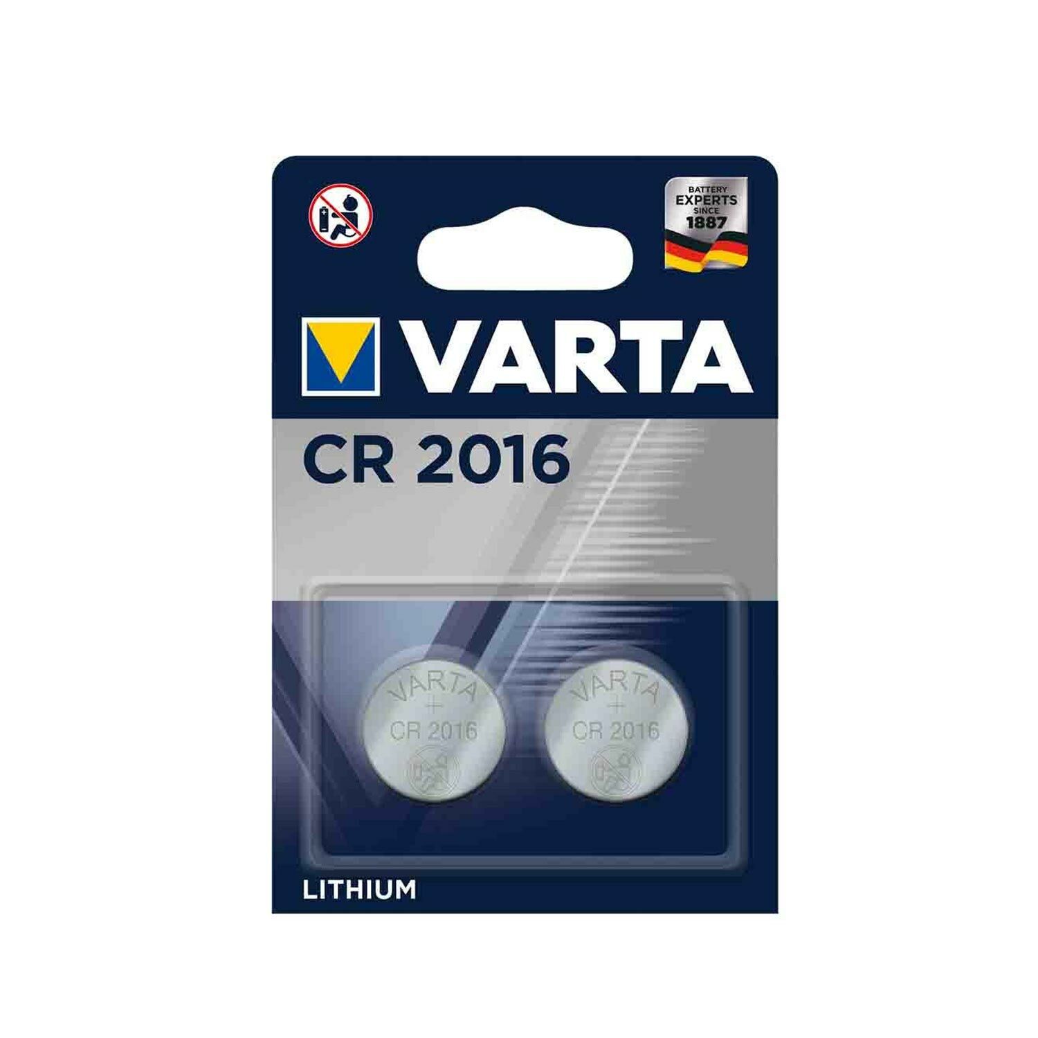 VARTA Pil Düğme 2016 3V 2Li Paket
