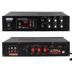 No-Tel 50 W Mini USB-SD-Bluetooth 70-100 V 2 Mik. Giriş Trafolu Anfi NOT-PA80