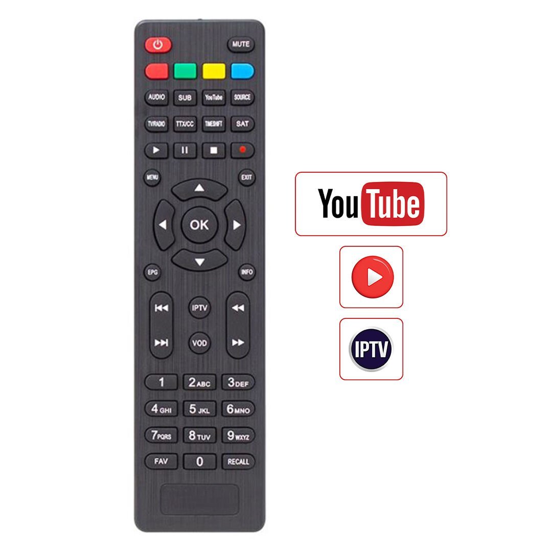 HEY KR MAGBOX ORBİT*MARGINAL*BRAWOO IPTV-VOD-YOUTUBE TUŞLU HD UYDU SLİM KUMANDA (40057=33306)