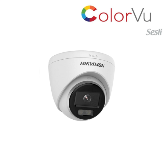 HİKVİSİON DS-2CD1347G2H-LIUF 4 MP DAHİLİ SESLİ COLORVU IP DOME KAMERA H.265+