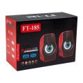 MAGICVOICE MV-4941 2.0 MULTIMEDIA RGB IŞIKLI 3 WATT * 2 USB HOPARLÖR SİYAH/MAVİ-SİYAH/KIRMIZI