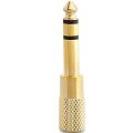 6.3 MM STEREO ERKEK / 3.5 MM STEREO DİSİ SARI METAL GOLD JACK FİS CEVİRİCİ