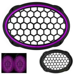 EGB Midrange Kapağı Neon Ledli Oval Mor 2 Adet