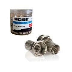 F KONNEKTÖR 18MM YÜKSEK KALITELI GÜMÜŞ 100adet RC-50