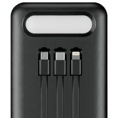 Powerway TX80 80.000mAh Kablolu Dijital Göstergeli Gerçek Fener Işıklı Kamp Siyah Powerbank