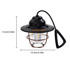 POWERMASTER LK-003A ŞARJLI KAMP LAMBASI FİLAMENT LED AMPÜL (6 FARKLI AYDINLATMA MODU)