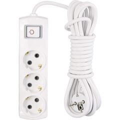 Eko Grup 3'lü Priz 2mt Anahtarlı S-958EE