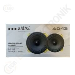ADS AD-13 500W 13 CM Midrange Kurşun Göbek (2'li Takım)