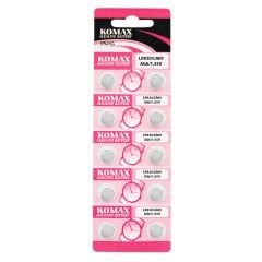 KOMAX Pil Düğme Ag6 Lr920 1.5V 10Lu Paket