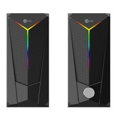LENOVO LECOO DS104 KABLOLU USB + 3.5MM JACK 6W 80DB RGB IŞIKLI 1+1 GAMING SPEAKER HOPARLÖR