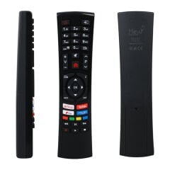 KÜÇÜK KALIP VESTEL R/C 4391P BLACK FPLAY NETFLİX-YOUTUBE-PLAY TUŞLU LCD LED TV KUMANDA (KMD-300)