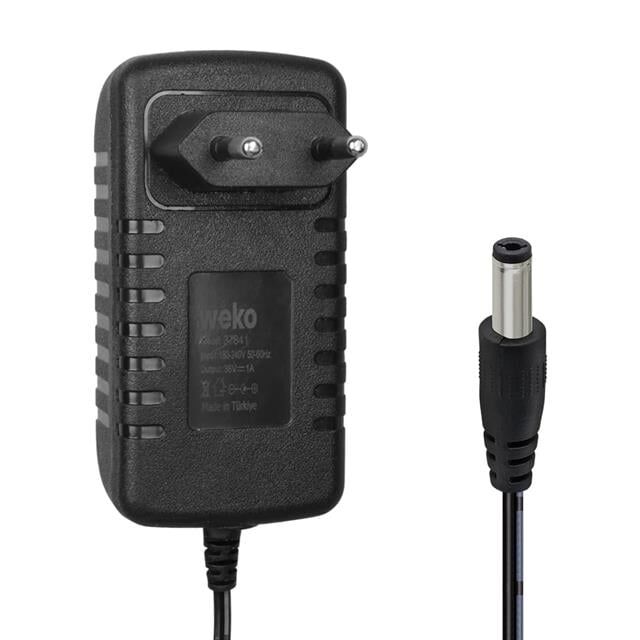 Weko WK-37841 Yerli Üretim 36 Volt - 1 Amper 5.5*2.5 Mm Uçlu Priz Tipi Adaptör