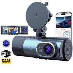 POWERMASTER PM-27086 3.16'' TFT EKRAN ÇİFT KAMERALI GPS MODÜLLÜ HD ARAÇ KAMERASI DVR (128GB DESTEKLİ)