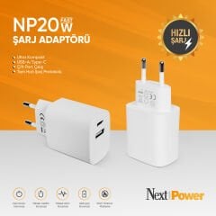 NextPower NP20W Hızlı Şarj Adaptörü