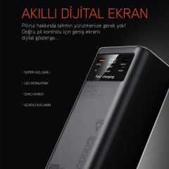 Powerway PD50 50.000mAh 22.5W Süper Hızlı Şarjlı Powerbank