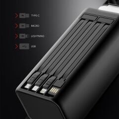 Powerway PD50 50.000mAh 22.5W Süper Hızlı Şarjlı Powerbank