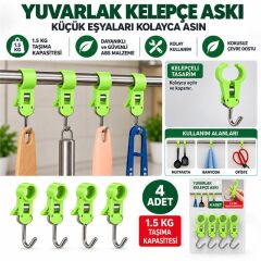 Sunup SN-38118 Yuvarlak Kelepçe Askı 82x18x18mm 4'lü Paket