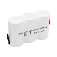 SUPEX 3.6 VOLT - 2000 MAH 3'LÜ YANYANA SÜPÜRGE PİLİ