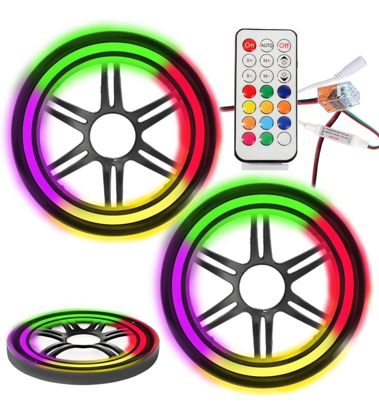 EGB Pixel Ledli 16cm Hoparlör Kapak Izgaralı 4 Adet