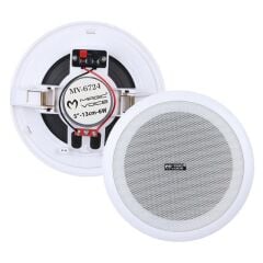 MagicVoice MV-6724 13 CM 6 Watt 8 Ohm 5'' Beyaz Trafosuz Alçıpan Hoparlör