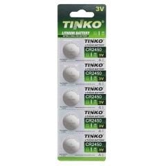 TİNKO Pil Düğme 2450 3V 5Li Paket